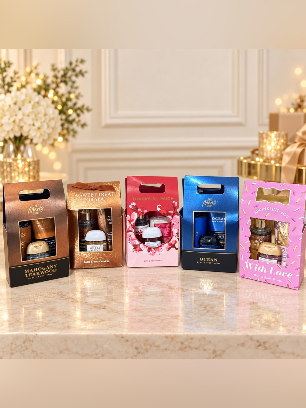 NEW Choose 1 Bath & Body Works Gift Sets; Mahogany, Ocean